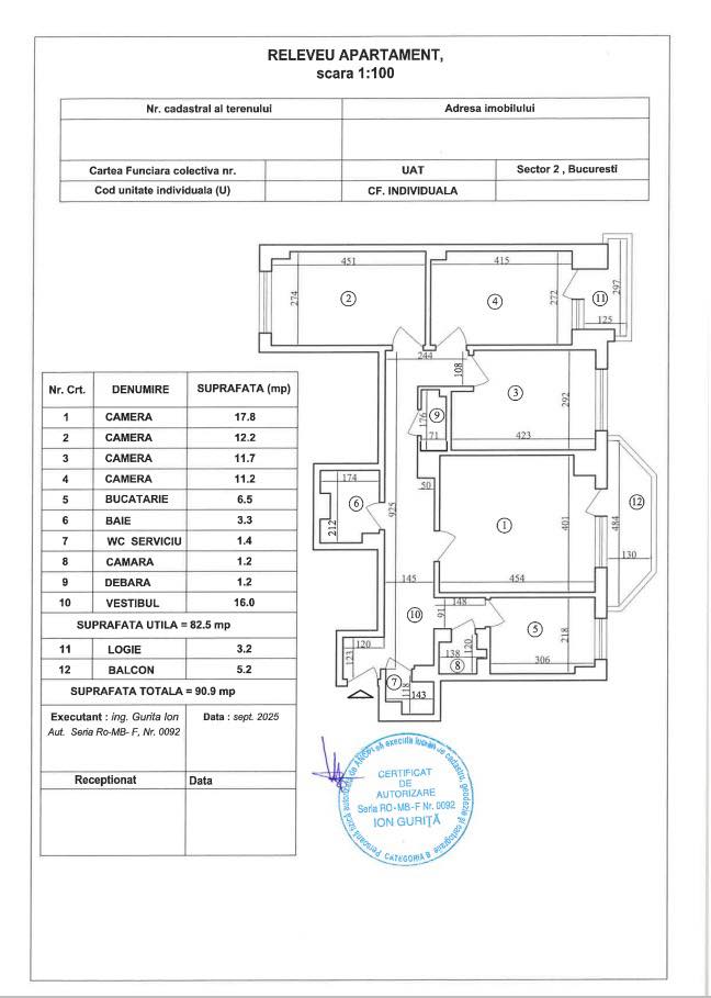 Apartament 4 camere – 91 mp – Șoseaua Iancului – 6 min metrou (12)